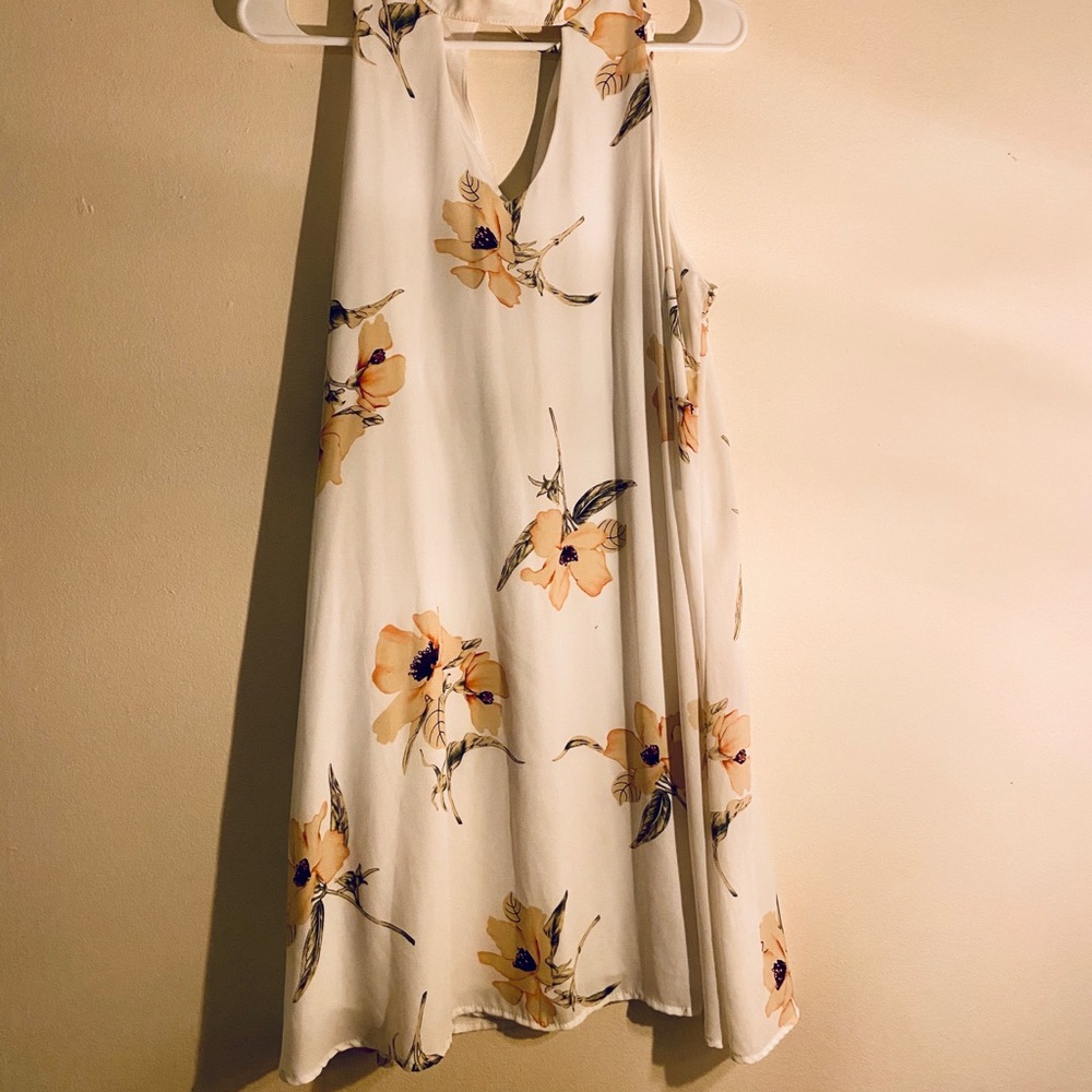 Boutique white floral dress